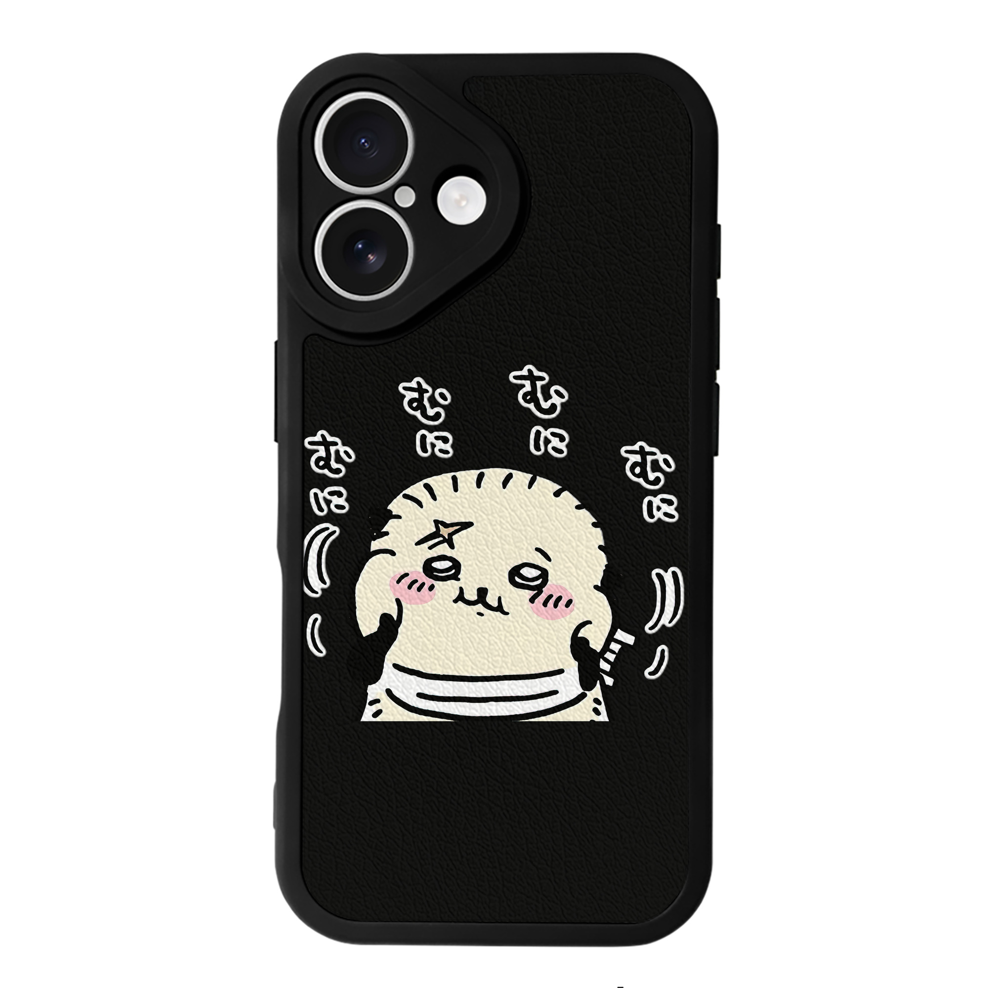 （画像用） ちいかわ ラッコ Chii-kawa Sea otter 【iPhone 16シリーズ対応】シリコンスマホケース（レザー調） 材質：シリコン